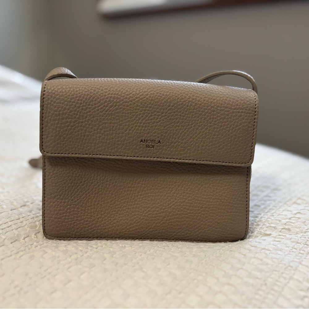 Angela Roi Beige Crossbody Bag